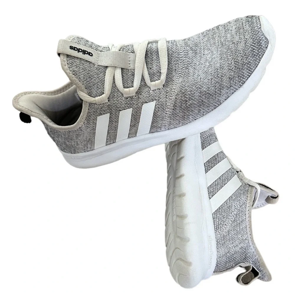 Adidas Womens Cloudfoam Pure 2.0 H04756 Gray Running Shoes Sneakers Size 9.5